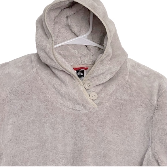 The North Face Cream Color Pullover Fleece Hooded Sweater Sweatshirt Hoodie - Picture 2 of 9